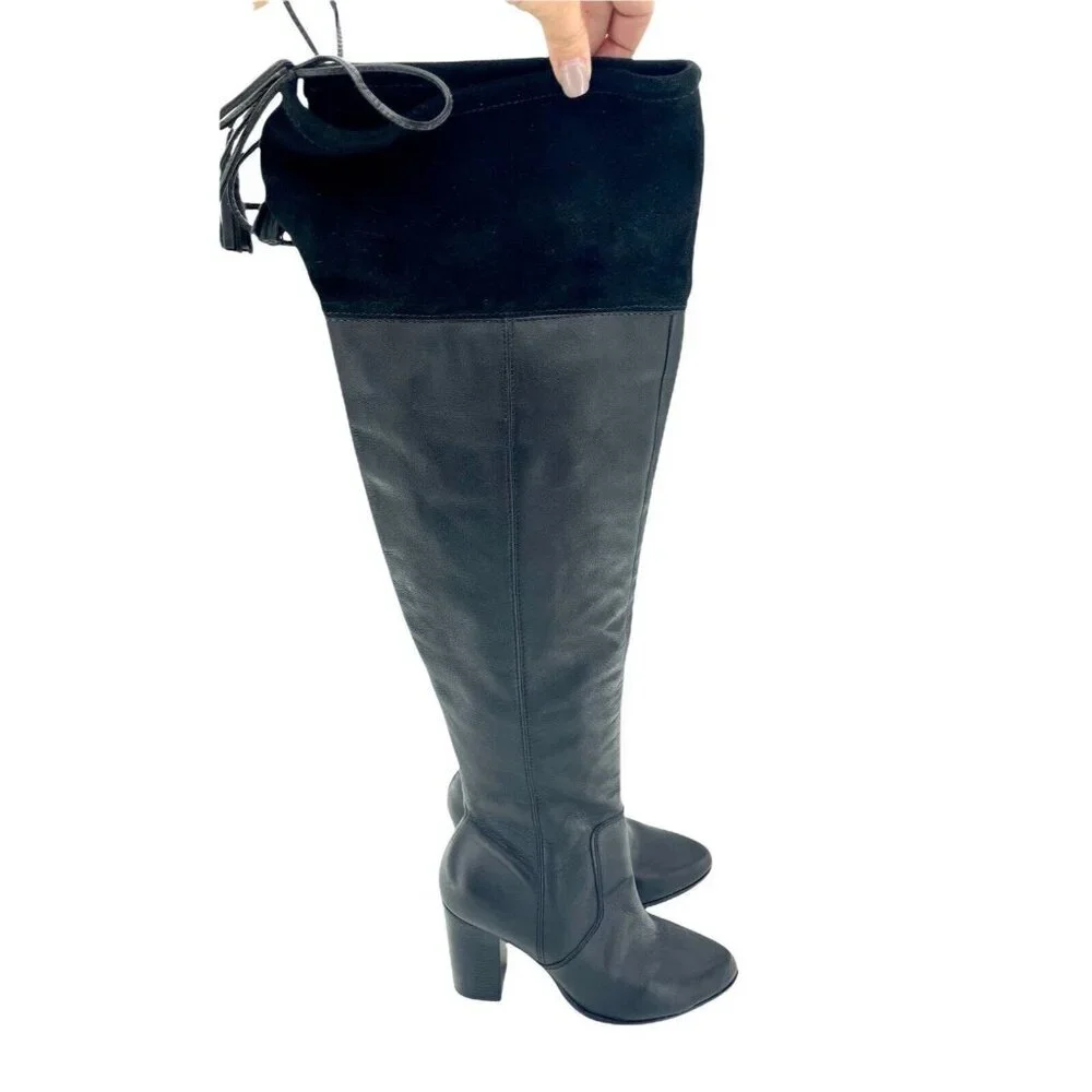 MADE black leather